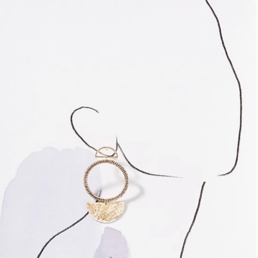 Anthropologie Caitlin Crocheted Drop Earrings - Picture 6 of 7